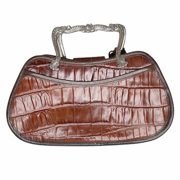 Brighton Vintage Croc Embossed Florentina Mini Bag - Picture 2 of 4